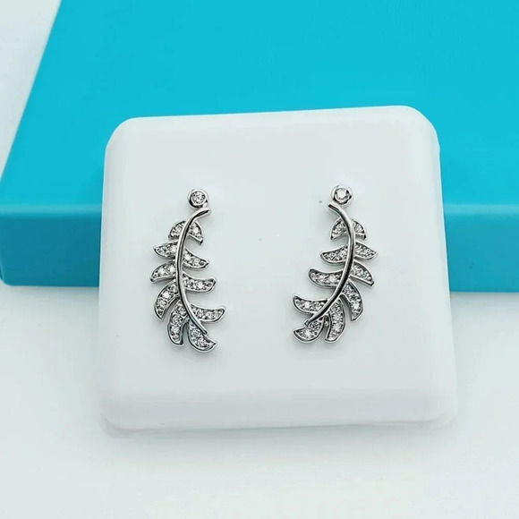 "925 Sterling Silver CZ Beautiful Earrings for Women, 1USPAR4183 - Picture 2 of 11